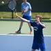 Barton Jake Hermann returns a ball at the net in the match against Chippewa on Friday, July 12. Barton won 6-0. Daniel Brenner I AnnArbor.com